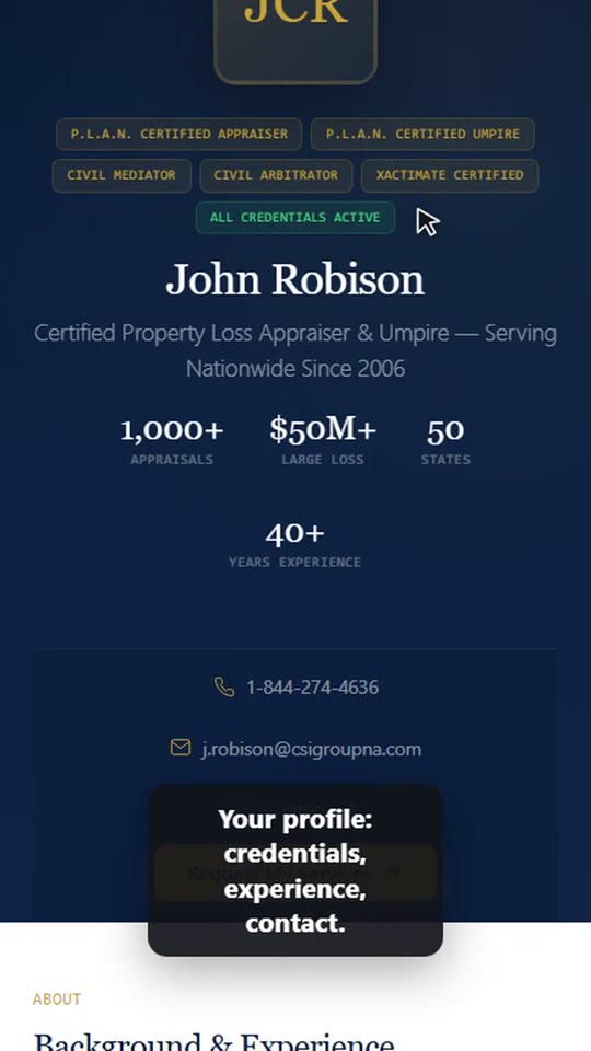 A profile that gets you the call